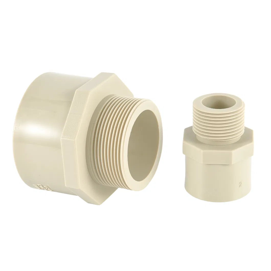 Customizable Pph Pipe Fittings Pressure Plastic Male Adapter