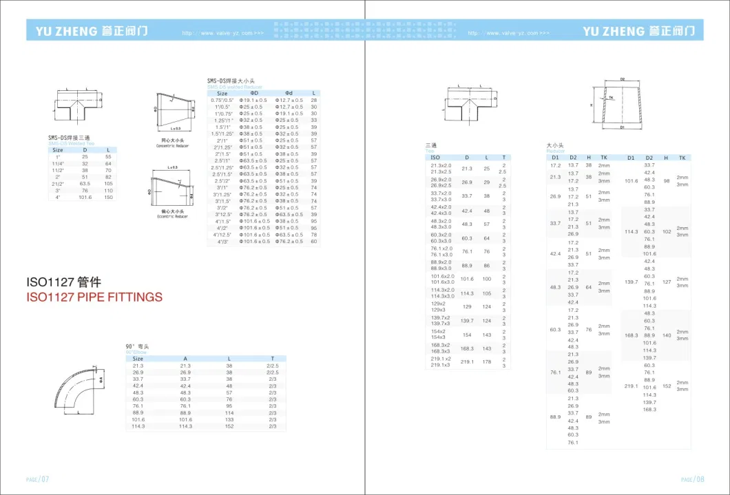 Sanitary Pipe Fitting with Satin/Mirror Polish