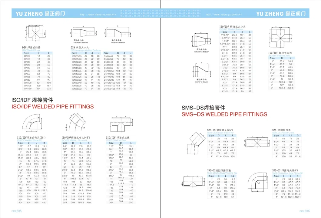 Sanitary Pipe Fitting with Satin/Mirror Polish